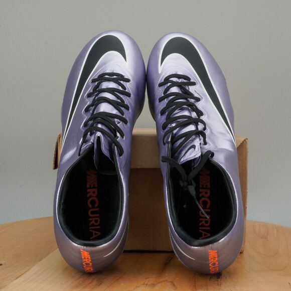 Mens 7.5 / Womens 9 - Nike Mercurial Vapor 10 SG Soccer Cleats Metallic Purple - Picture 5 of 9